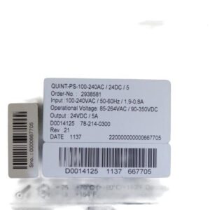 PHOENIX CONTACT QUINT-PS-100-240AC/24DC/5