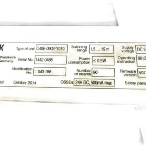 SICK C40E-0902FY010