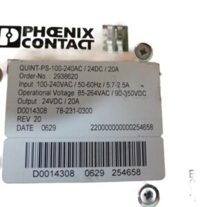 PHOENIX CONTACT QUINT-PS-100-240AC/24DC/20