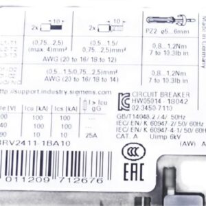 SIEMENS 3RV2411-1BA10