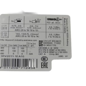 SIEMENS 3RV2021-1EA10