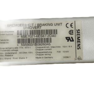 SIEMENS 6SE7021-6ES87-2DA0
