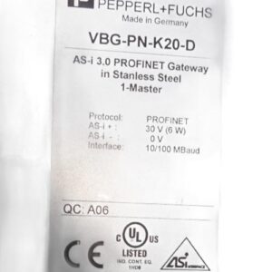 PEPPERL+FUCHS VBG-PN-K20-D