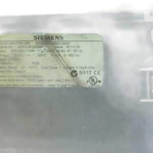SIEMENS 6SE6420-2AB22-2BA0