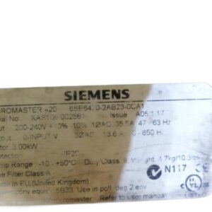 SIEMENS 6SE6420-2AB23-0CA1