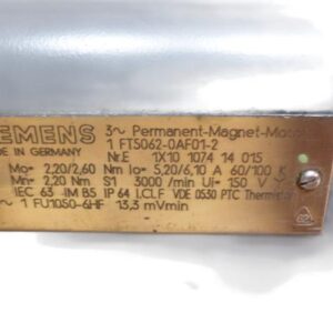 SIEMENS 1FT5062-0AF01-2