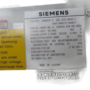 SIEMENS 6SE1222-2AA00