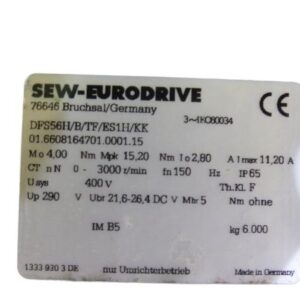 SEW EURODRIVE DFS56H/B/TF/RH1M/KK