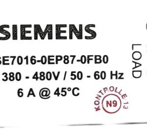 SIEMENS 6SE7016-0EP87-0FB0
