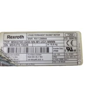 BOSCH REXROTH MSK070D-0450-NN-M1-UG1-NNNN