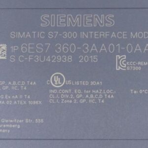 SIEMENS 6ES7360-3AA01-0AA0